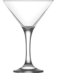 LAV 6.5 Ounce Martini Glasses | Misket Collection â€“ Thick and Durable â€“ Dishwasher Safe â€“ Perfect for Parties, Weddings, and Everyday â€“ Great Gift Idea â€“ Set of 6 Clear Glass Martini Glasses