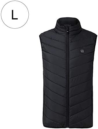 J.ella Winter Electric Heated Vest,USB Rechargeable Heated Body Warmer Down Unisex Vest, Washable and Adjustable Heated Clothing for Outdoor Bicycling/Skiing/Motorcycle/Ice Fishing/Hiking/Hunting