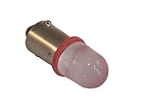 24V AC/DC Red LED Miniature Bayonet BA9s 9mm Base Replacement Bulb for Indicator Pilot Light (Pack of 2)