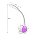 WILIT Study Desk Lamp, Touch Table Lamp with Flexible Gooseneck, Bedside LED Night Light with 8 RGB Modes, 3 Brightness Levels Adjustable Eye-Caring Nightstand Light