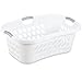 Sterilite 1.25 Bushel/44 L Ultra HipHold Laundry Basket, White
