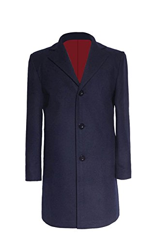 YANGGO Men's Trench Coat Costume Fashion Wool Long Coat