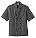 Five Star Chef Apparel 18025 Unisex Short Sleeve Chef Coat Granite M