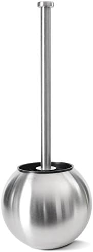 Hem Varor Stylish Round Stainless Steel Toilet Brush and Holder (Small)