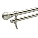 Bali Blinds 3/4" Ball Double Rod Set, 48-84", Satin Nickel primary