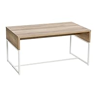 Household Essentials, Coastal Oak Wrap Modern Coffee Table