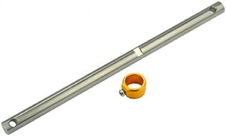 MICROHELI Precision CNC Titanium Main Shaft/Collar Set (Gold) - Blade 200 SRX / 200 S