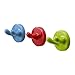 Ikea Krokig Decorative Wall Mounted Coat Hooks Pack Of 3 Blue, Red, Green Color for Hanging Coats, Clothes, Towels, Scarves In Kid's Room, Kid's Game Room, Decor Room, Bedroom