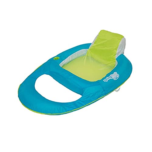 SwimWays Spring Float Recliner Swim Lounger for Pool or Lake Light