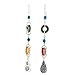 NOVICA Artisan Handcrafted Jade Earrings Silver Dangle | Turquoise Dangle Earrings Sterling Silver | Sterling Silver Beaded Earrings | Fine Sterling Silver Earrings | Multi Gem Earrings For Women