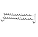 Huji Wall Mount Tie and Belt Rack Organizer, White (1 Pack)