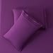 SONORO KATE Sheets Super Soft Microfiber 1800 Thread Count 18 Inch Deep Pocket 4 Piece Queen Size Purple