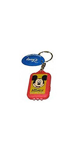 Disney Mickey Mouse Red UV Flashlight Keychain-Keyring