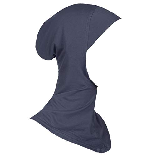 ZOMUSAR Clearance! Muslim Under Full Cover Scarf Cap Hijab Islamic Neck Cover Head Wear Cap (Gray)