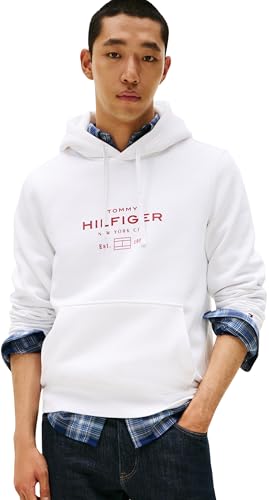 Sudadera Hombre Oval Graphic con Logotipo, Blanco (White), XXXL