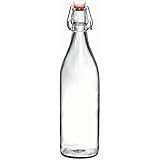 Bormioli Rocco Giara Clear Glass Bottle With Stopper, 33 3/4 oz.
