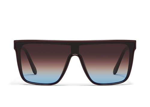 QUAY - Sunglasses for Men & Women, Round Lenses with UV Protection (Nightfall M…