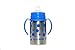 organicKidz Baby Grows Up Stainless Steel Bottle Set, Blue Dots, 9 Ounce