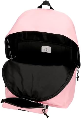 Aris Zaino per laptop doppio scomparto portatile 15,6 pollici 31 x 44 x 17,5 cm Zaino scuola poliestere by Joumma Bags, Rosa, Zaino + astuccio