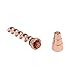 Flat Mouth Glass Tube Tool Set with Cleaning Tools + Storage Bag (Rose Gold)