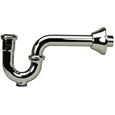 PROFLO PFPTB104 12-1/4" Adjustable Tubular P-Trap with Cleanout (1-1/4" X 1-1/2" Connections) - Chrome