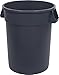 Carlisle 34103223 Bronco Round Waste Container Only, 32 Gallon, Gray primary