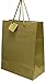 Novel Box Gold Gift Bags with Handles 10 Pack 8x4x10 Inches Large Paper Bulk Gift Bags for Business, Shopping, Birthday, Party Favor - Euro Tote Paper Bag for Groceries & Personal Use