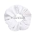 GUVASS 12 Pack Hair Scrunchies White Velvet Elastics Scrunchy Bobbles Soft Hair Bands Hair Ties
