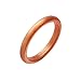 Beilove Women's Thin and Stackable Silicone Wedding Rings,4 Ring Pack(Width: 2.5mm,Thickness: 2mm) (White,Turquoise,Copper,Rose Gold, 6)