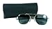 Humvee CampCo Pilot Sunglasses - Polarized Aviator Sunglasses Bayonette, 57mm, Matte Silver Frame, Gray Polarized Lens