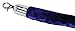 Displays2go Set of 2 Stanchion Ropes, 6.5 ft Blue Velvet, Chrome Hooks, Rope Only (RP2MBUCH02)