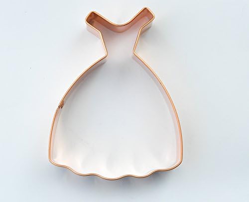 ecrandal Alice Wedding Dress copper cookie cutter