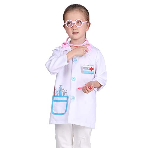 Doctor Costume for Kids Lab Coat Role Play Costumes Dress Up for