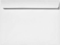 7 1/2 x 10 1/2 Booklet Envelopes - 24lb. Bright White (50 Qty) | Perfect for Catalogs, Jumbo Cards, Annual Reports, Brochures, Magazines, and More! | 24lb Paper | 12252-50