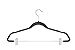 Zober Velvet Hangers with Clips - Pack of 20 Metal Clip Hangers for Pants - Notched Gray Velvet Skirt Hangers for Pants, Skirts, Suits, Dresses & Shirts w/ 360 Degree Hook - Non Slip Felt Hangers
