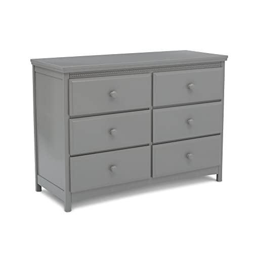 Delta Children Emerson 6 Drawer Dresser, Greenguard Gold Certified, Grey Pricepulse