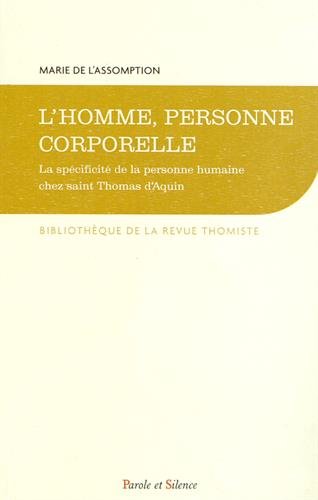 L' homme, personne corporelle