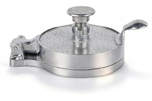 Adjustable Burger Press, Food-Grade Aluminum Patty Maker with Non-Slip Textured Plates, Makes 6-8 oz (170-227g) Patties, Fits