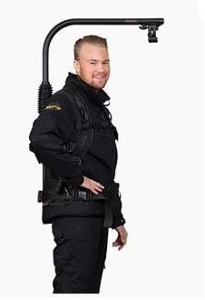 Easyrig Vario 5 Gimbal Rig Vest with 5" Extended Arm - for Cameras 11-38 lbs, Lockable Camera Hook, Breathable Material