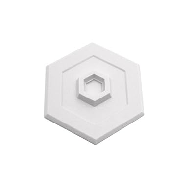 Prime-Line Products U 9275 Wall Protector, 5-Inch Hexagon, Self-Adhesive, White Vinyl
