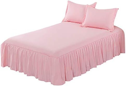 LLZI Falda De Cama con Volantes SáBana Tejido Fuerte AlgodóN Suave ...