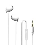 Ururtm Sleeping Headphones Earphones, Soft Comfortable Silicone Noise Isolating Earbuds Mic Earplugs Nighttime, Insomnia, Travel, Sport, Meditation & Relaxation (White)