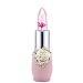 Flower Crystal Jelly Lipstick Color Changing Lip Gloss, Staron Magic Temperature Change Long Lasting Moisturizer Bright Makeup Lip Stick with Flower Cheap (F)
