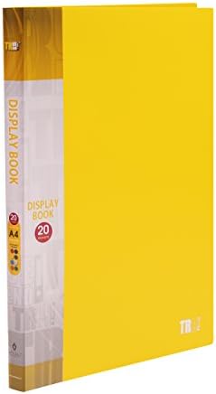TRUETREND 20 - Pocket Presentation Display Book A4 Size | Multi-Purpose Document Protection – Sheet Music, Reports, Artwork, School Projects and More + [Vibrant colors]