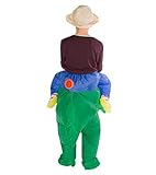 Inflatable Dinosaur Riding T-REX Costume Halloween Costume for Child Inflatable Dinosaur Cosplay (Child)