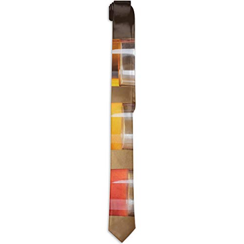 Men's Necktie Silk Polyester Fruit Juice Wide 3.14''(8cm) Gentleman Neck Ties Skinny - Thumbnail 5