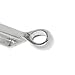 10pcs/lot- Newest Pendant Trays with Two 10x25mm Rectangle Blank Bezel for Jewelry Makings (Silver)