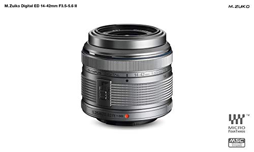 Olympus M.Zuiko Digital 14-42mm F3.5-5.6 II R Objektiv, Standardzoom, geeignet für alle MFT-Kameras (Olympus OM-D & PEN Modelle, Panasonic G-Serie), silber – Bild 5