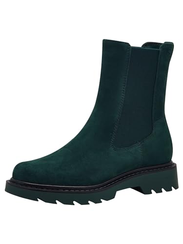 Tamaris Damen Chelsea Leder bequem; GREEN, EU 38