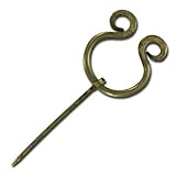 Medieval Renaissance Forged Penannular Brass Brooch